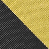 Black Microfiber Black & Gold Stripe Tie