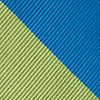 Blue Microfiber Blue & Lime Stripe Tie