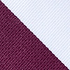 Maroon Microfiber Maroon & White Stripe Tie