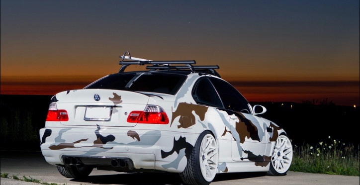 0310 camo vinyl wrap car