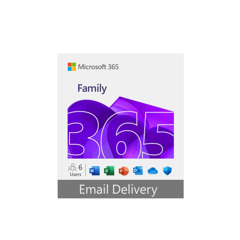 Microsoft 365 Family ESD | License Key 6-User PC/Mac | 1Year Subscription | 6GQ-00083