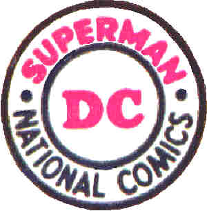 DC's logo, as it appeared in the 1950s.