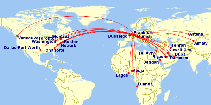 lufthansa route map, See Lufthansa's Livery and Track the Special and ...