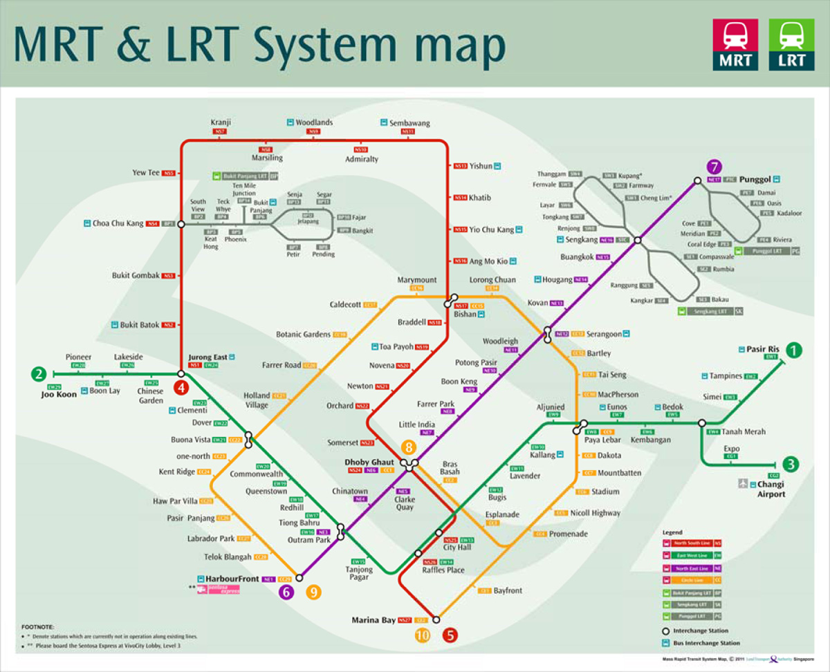 Singapore MRT Map 2023