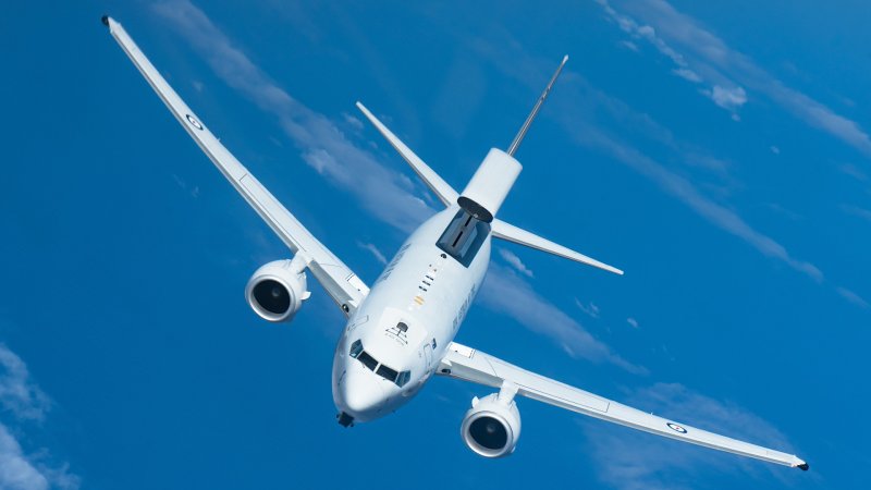 A Royal Australian Air Force E-7A Wedgetail airborne early warning and control aircraft.