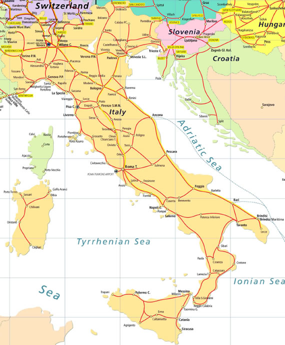 Italy Eurail Map – Get Map Update 68F