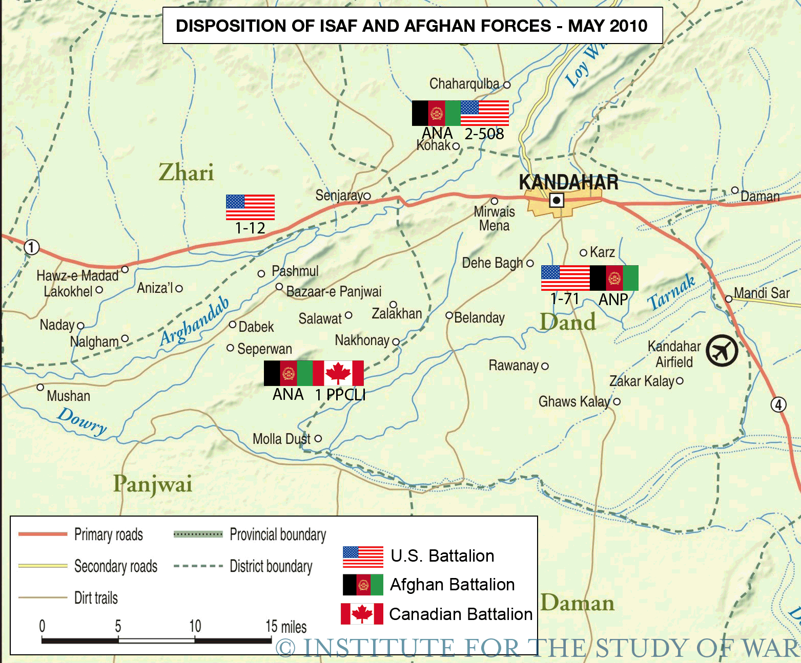 Kandahar City Afghanistan Map