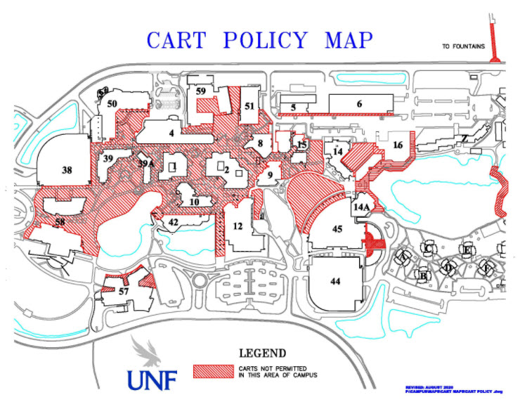 Unf Main Campus Map