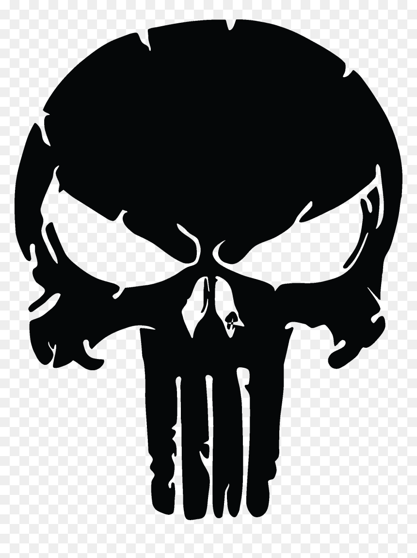 The Punisher Skull, Distressed Vinyl Graphic Decal - Punisher Skull, HD ...