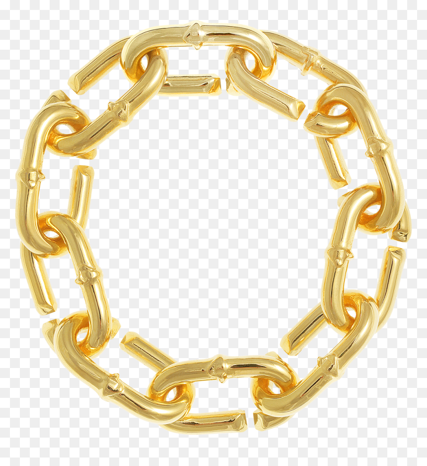 Gold Chain Circle Png, Transparent Png - Gold Chain Circle Png, Png 