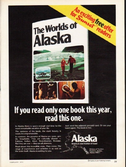 1976 Alaska Travel Vintage Ad 