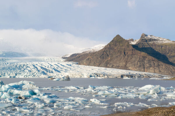 Fjallsárlón, lac proglaciaire proche de Jökulsárlón