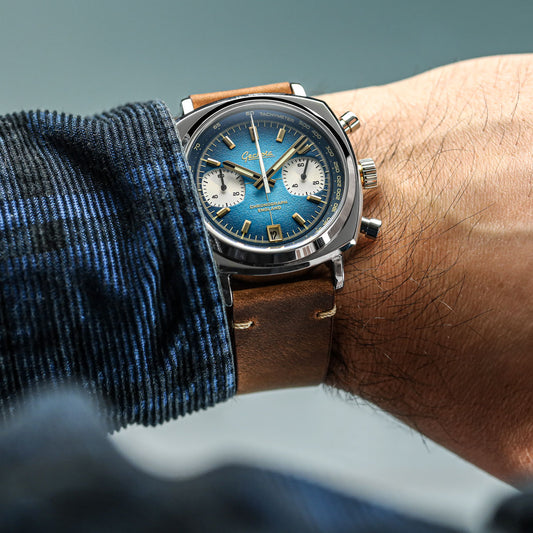 Chronotimer Chronograph Watch Deep Blue Fumé Dial