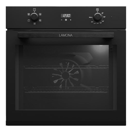 Lamona LAM3414 Black Built In Single Fan Oven and Grill