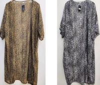 Leopard Kimono Chiffon Gown