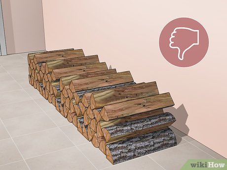 Step 4 It is never recommended to store firewood inside homes.