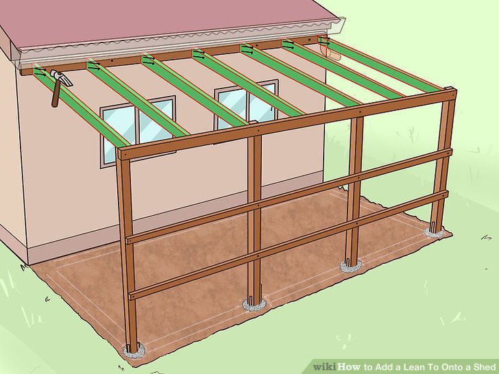 6 Ways to Add a Lean To Onto a Shed - wikiHow