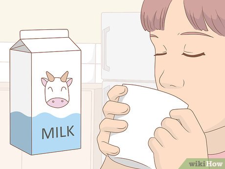 Step 6 Drink warm milk.