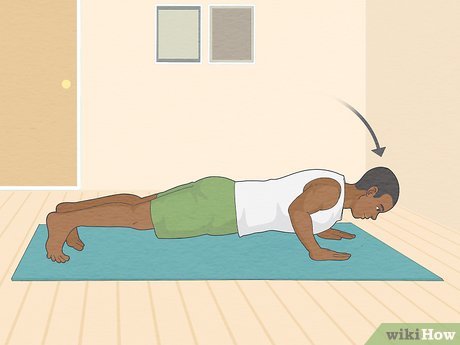 Step 3 Lower yourself to the floor until your elbows are at 90 degrees.