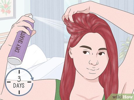 Step 1 Wait as long as possible to shampoo your freshly colored hair.