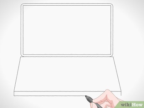 Step 4 Draw a rectangle underneath the trapezoid.