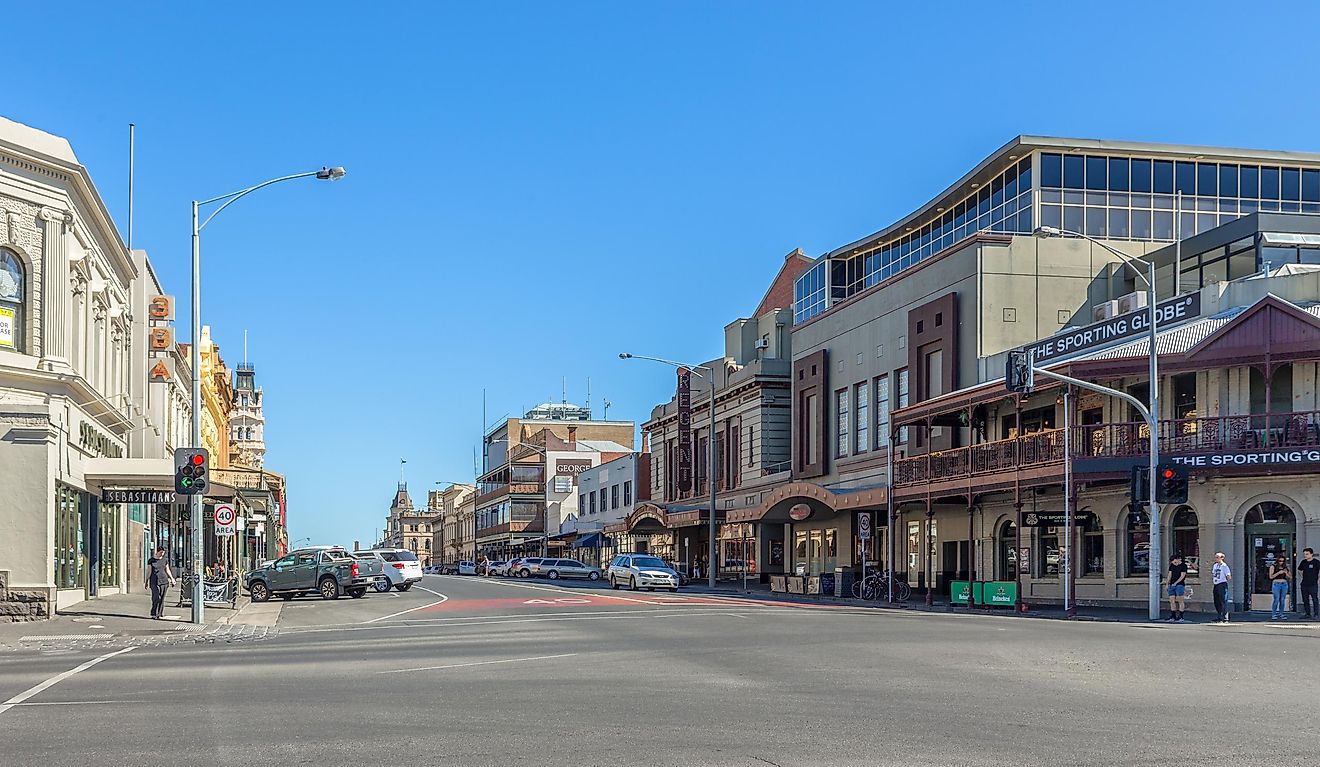 The main street in Ballarat, Victoria, via PhotopankPL / Shutterstock.com