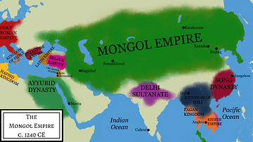 Map of the Mongol Empire (Illustration) - World History Encyclopedia