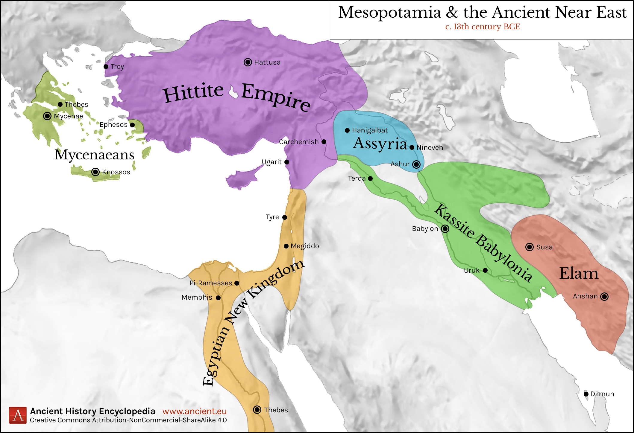 Mesopotamia Political Map