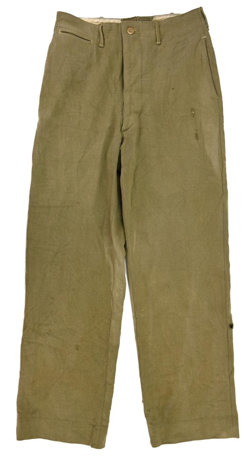 WorldWarCollectibles | US WW2 M-1937 Wool Trousers image.