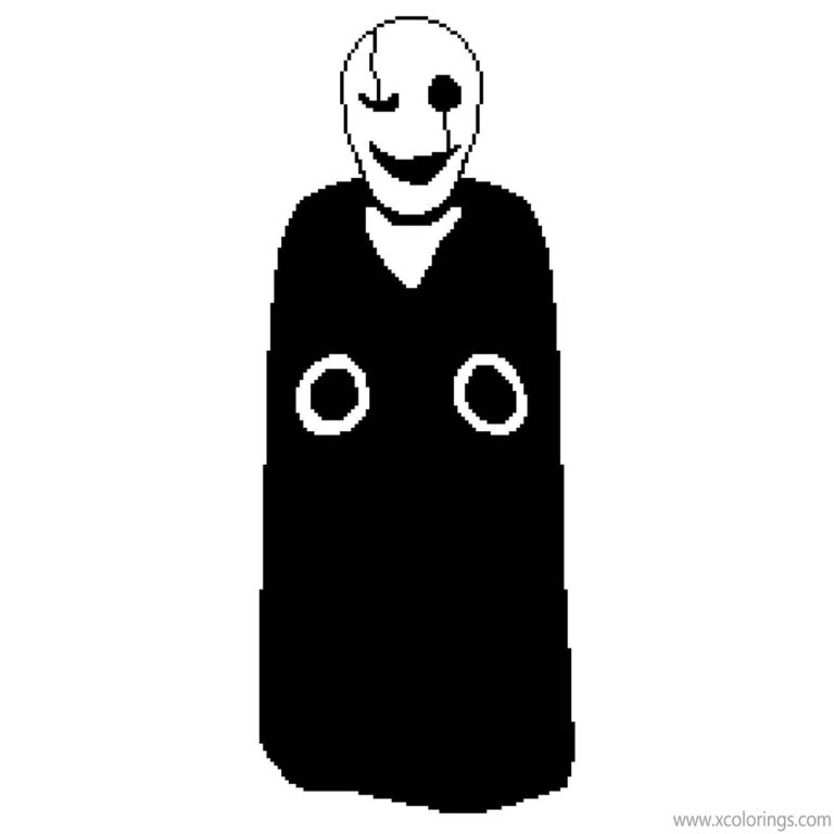 Undertale Gaster Coloring Pages - XColorings.com