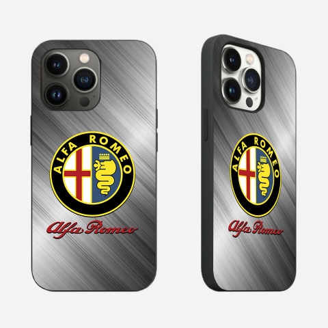 Alfa Romeo Branded iPhone Gray Case Soft Silicone Limited Edition