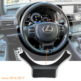 CARBON FIBER STEERING WHEEL ADD-ON TRIM COVER FOR 2015-17 LEXUS RC350 200T RC F