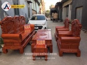 Bộ ghế khổng tử chất liệu gỗ hương đá