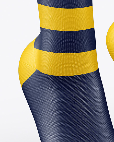 Download Download Two Long Socks Mockup Yellow Images