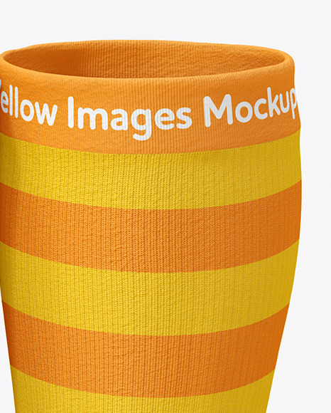 Download Long Toe Socks Mockup in Apparel Mockups on Yellow Images ...