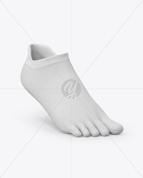 Download Short Toe Sock Mockup in Apparel Mockups on Yellow Images ...