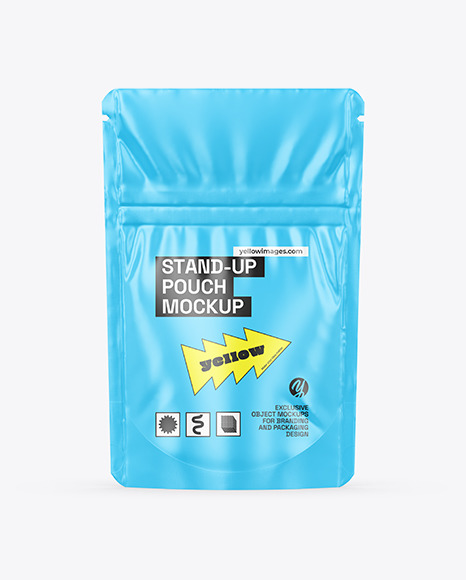 Glossy Stand Up Pouch Mockup - Mockups