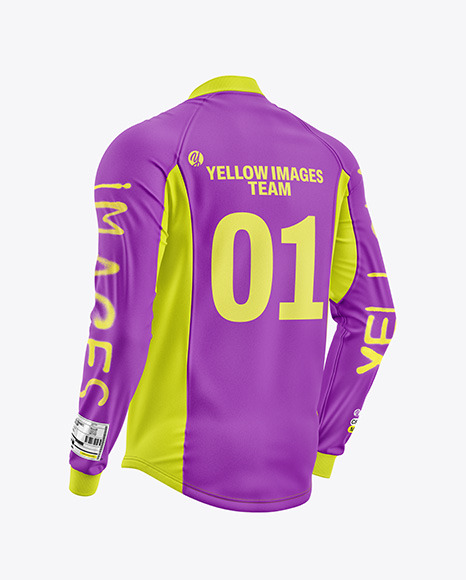 Crossshirt Jersey Mockup - Back Half Side View - Mockups