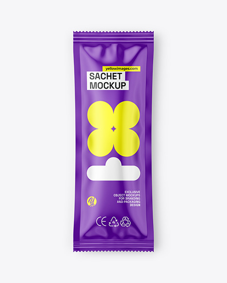 Glossy Sachet Mockup - Mockups