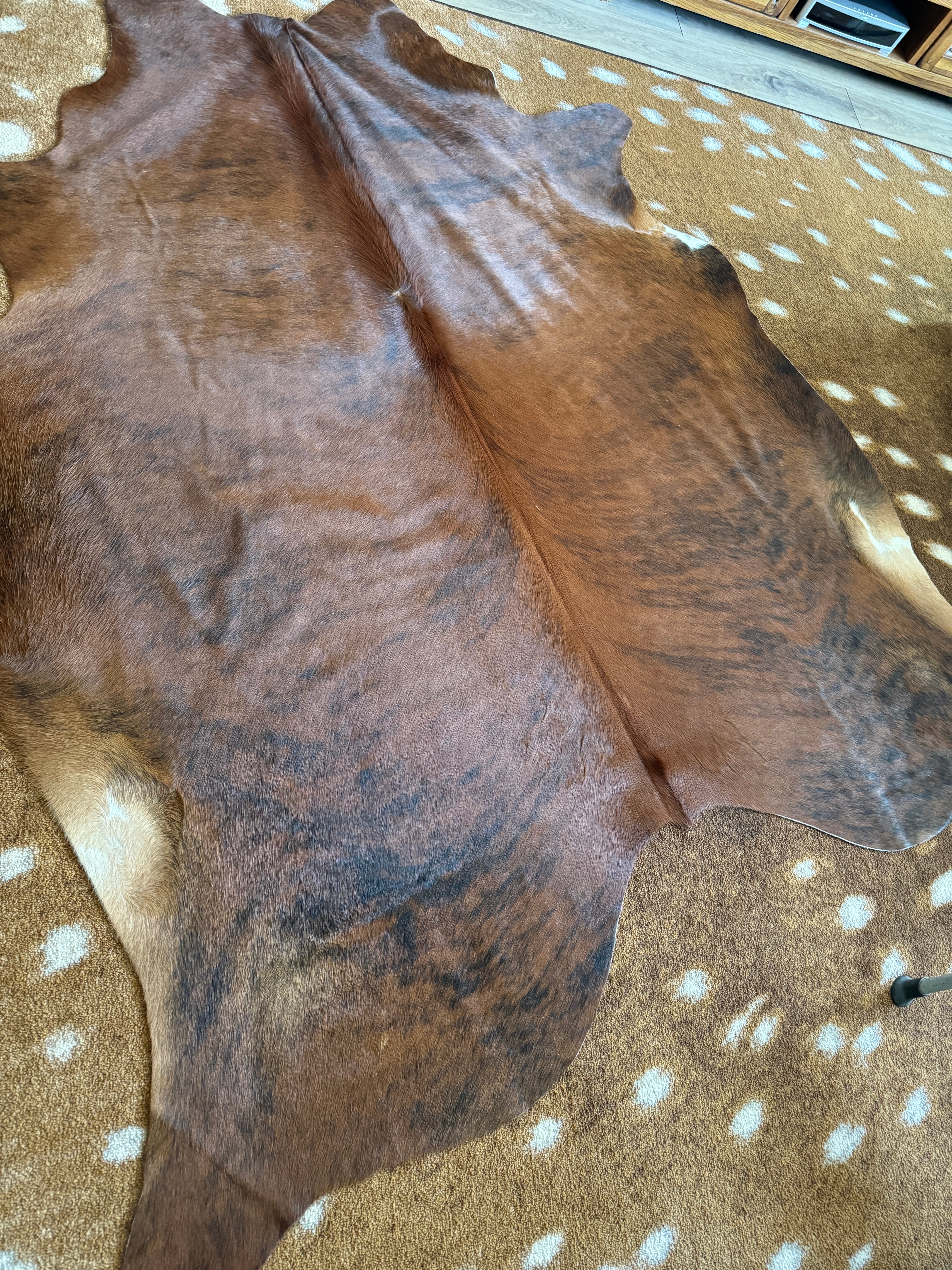 Brazilian brown/red brindle cowhide rug - Your Western Decor