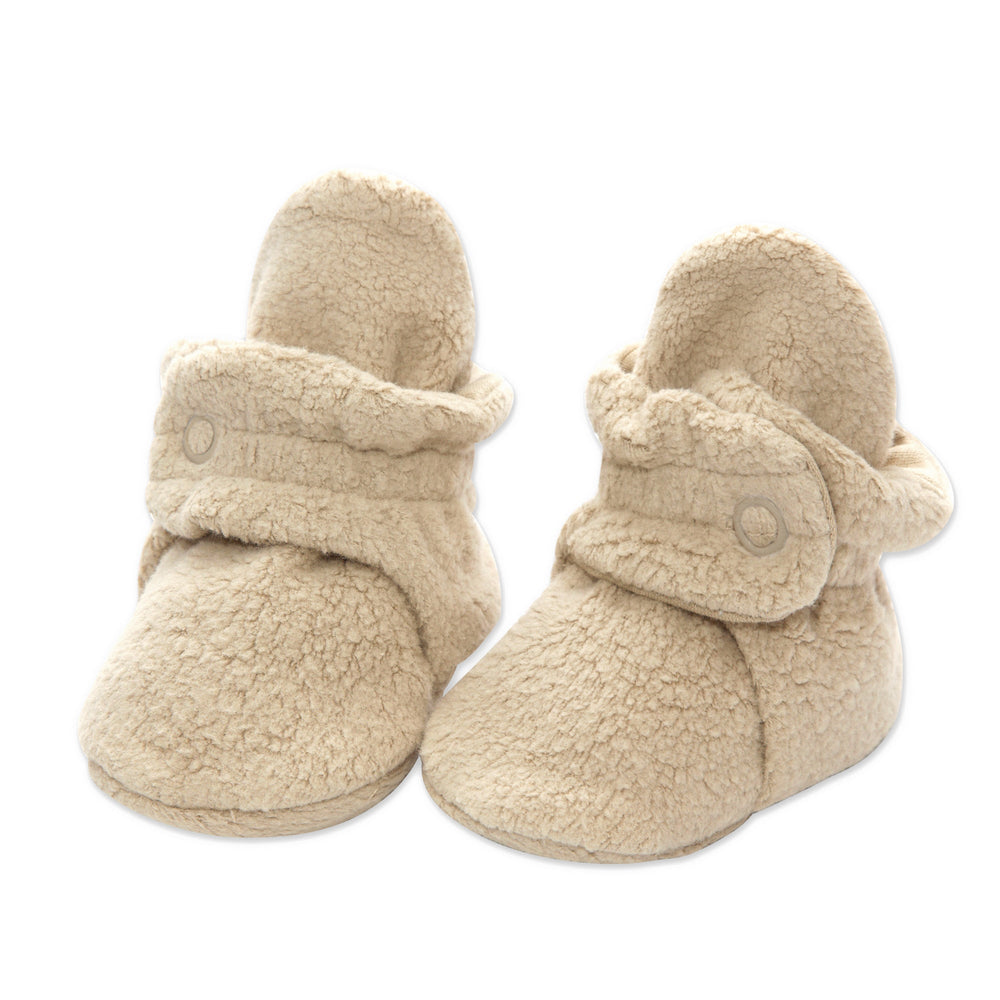 Cozie Fleece Baby Bootie 3 Pack - Khaki/Olive/Cream – Zutano